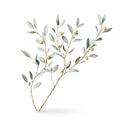 Artificial Olive Branch Stem Set