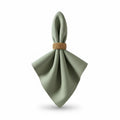 Cotton Cloth Napkins Set in Soft Olive