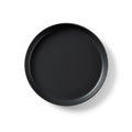 Decorative Stoneware Plate in Matte Charcoal