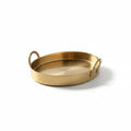 Decorative Tray in Brushed Brass Oval