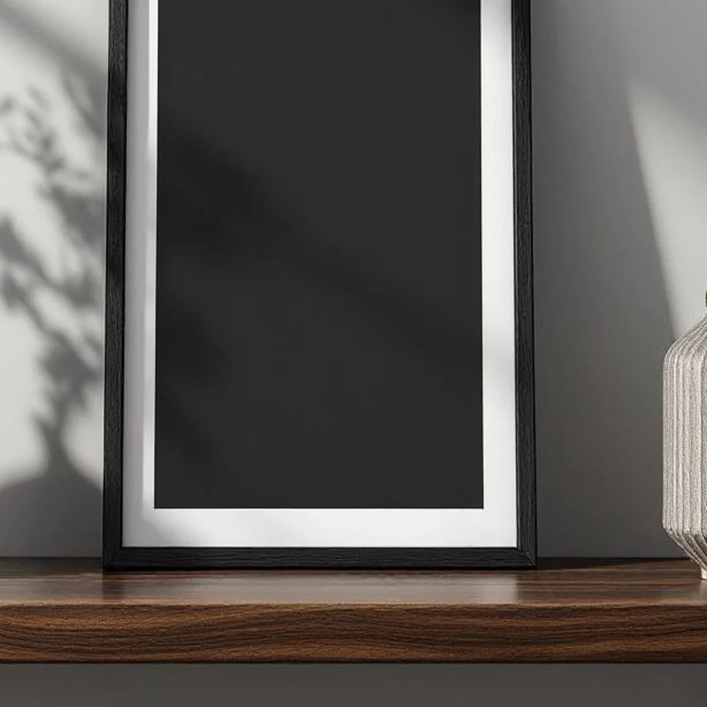 Minimal Picture Frame in Black Maple