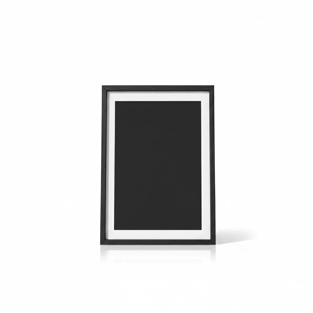 Minimal Picture Frame in Black Maple