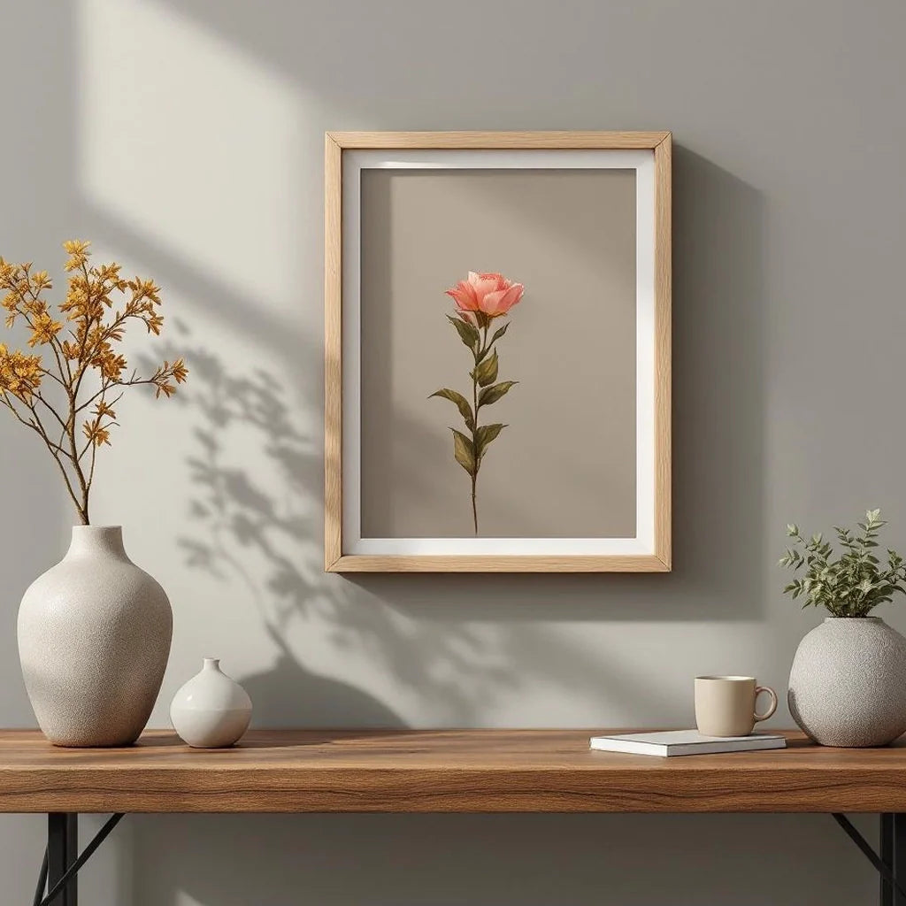 Shadow Box Display Frame in Natural Oak