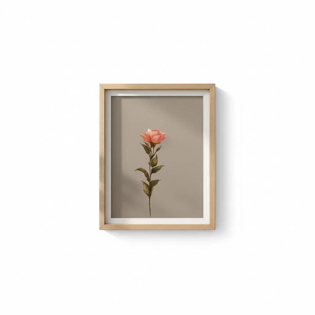 Shadow Box Display Frame in Natural Oak