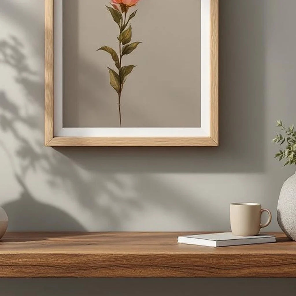 Shadow Box Display Frame in Natural Oak